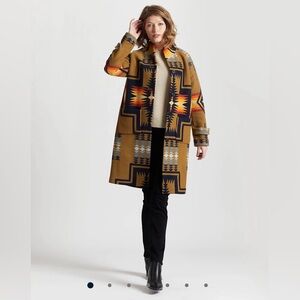 PENDLETON WOMEN'S HARDING ARCHIVE BLANKET COAT SIZE L